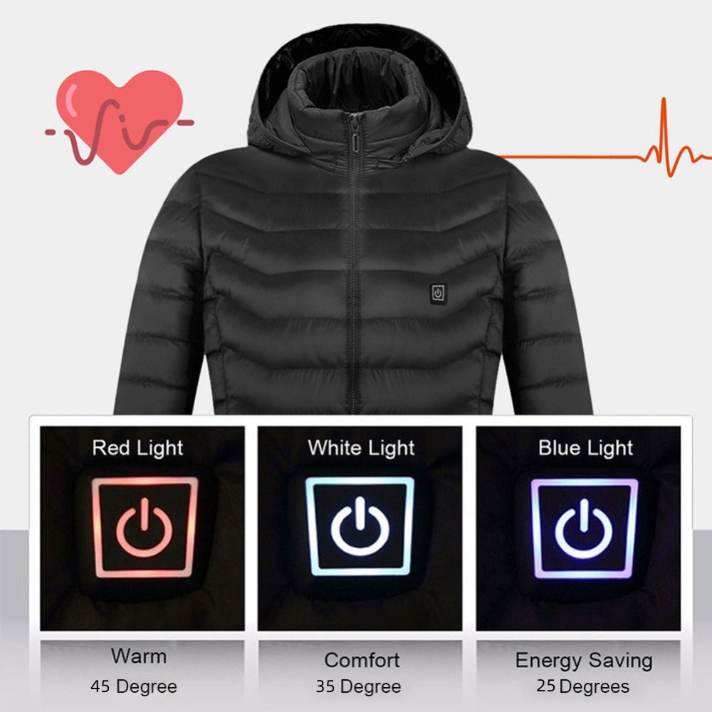 New Heated Jacket Coat USB Electric Jacket